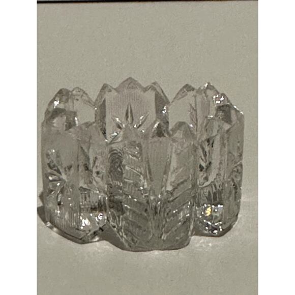 Vintage Set Westmorland EAPG Clear Glass Salt Dips, Salt Cellars, Cut Glass - Picture 5 of 9